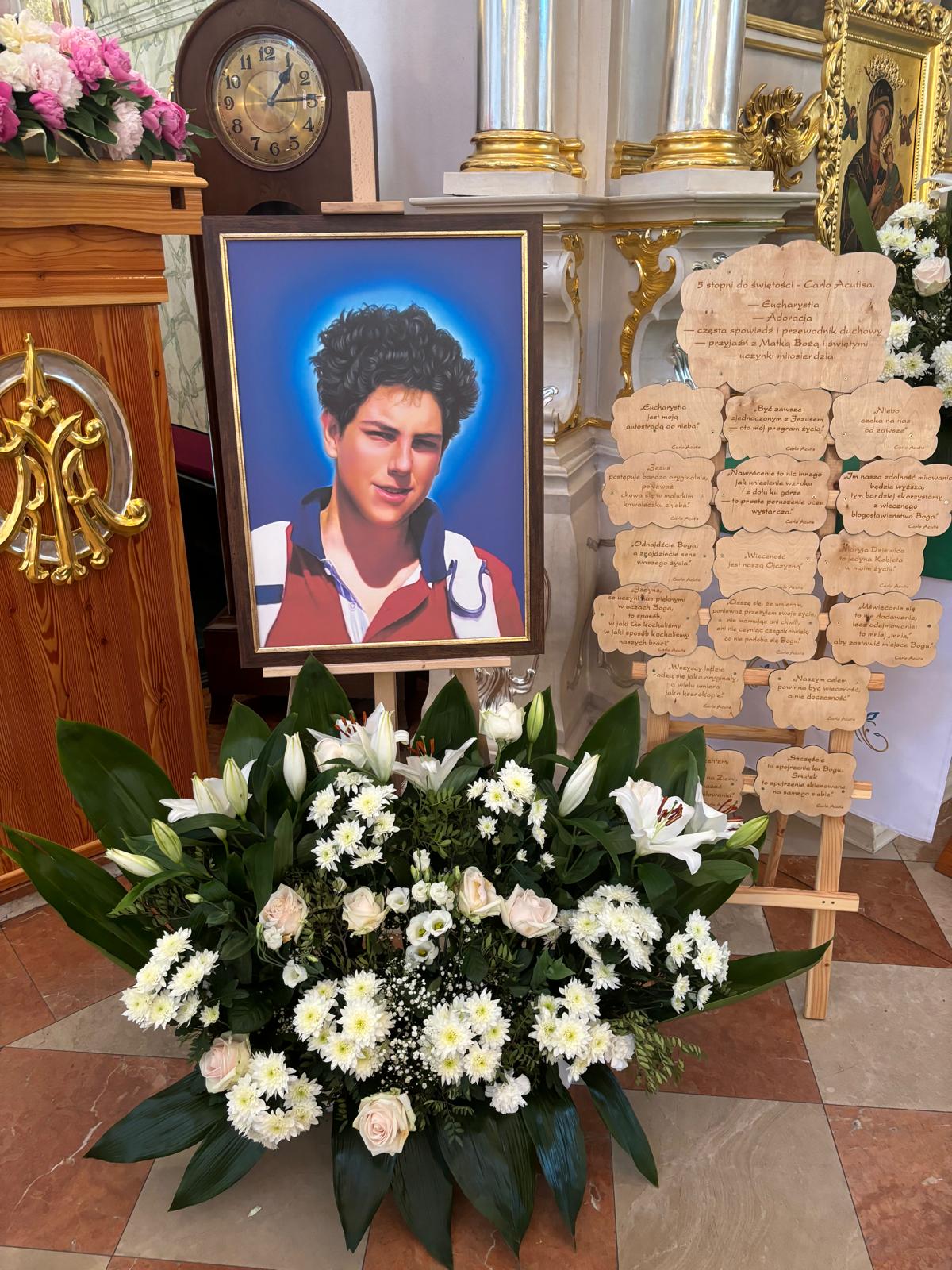 Relikwie błogosławionego Carlo Acutisa w parafii